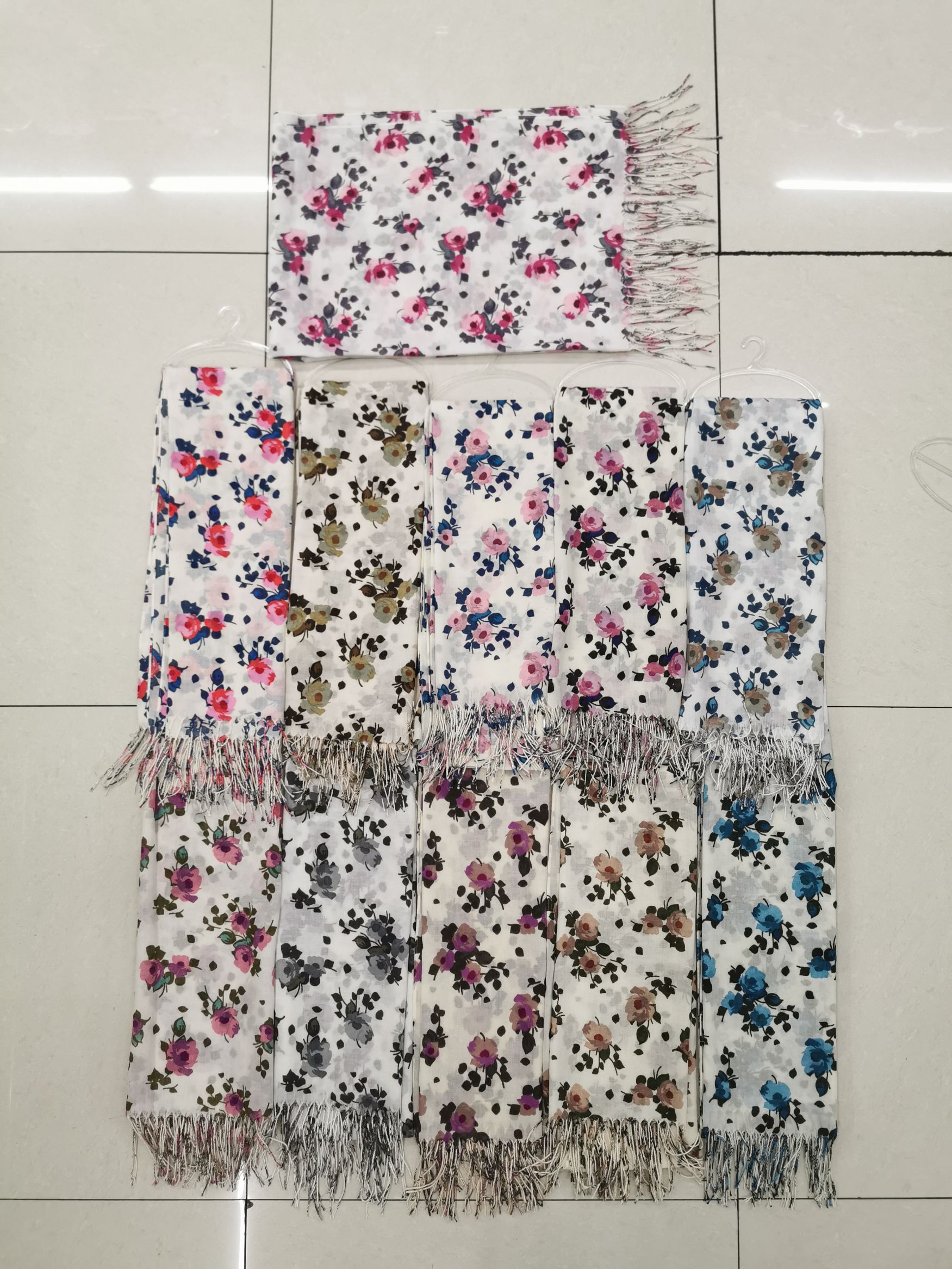 Women's Fashion Muslim Polyester Scarf Printed Scarf 2