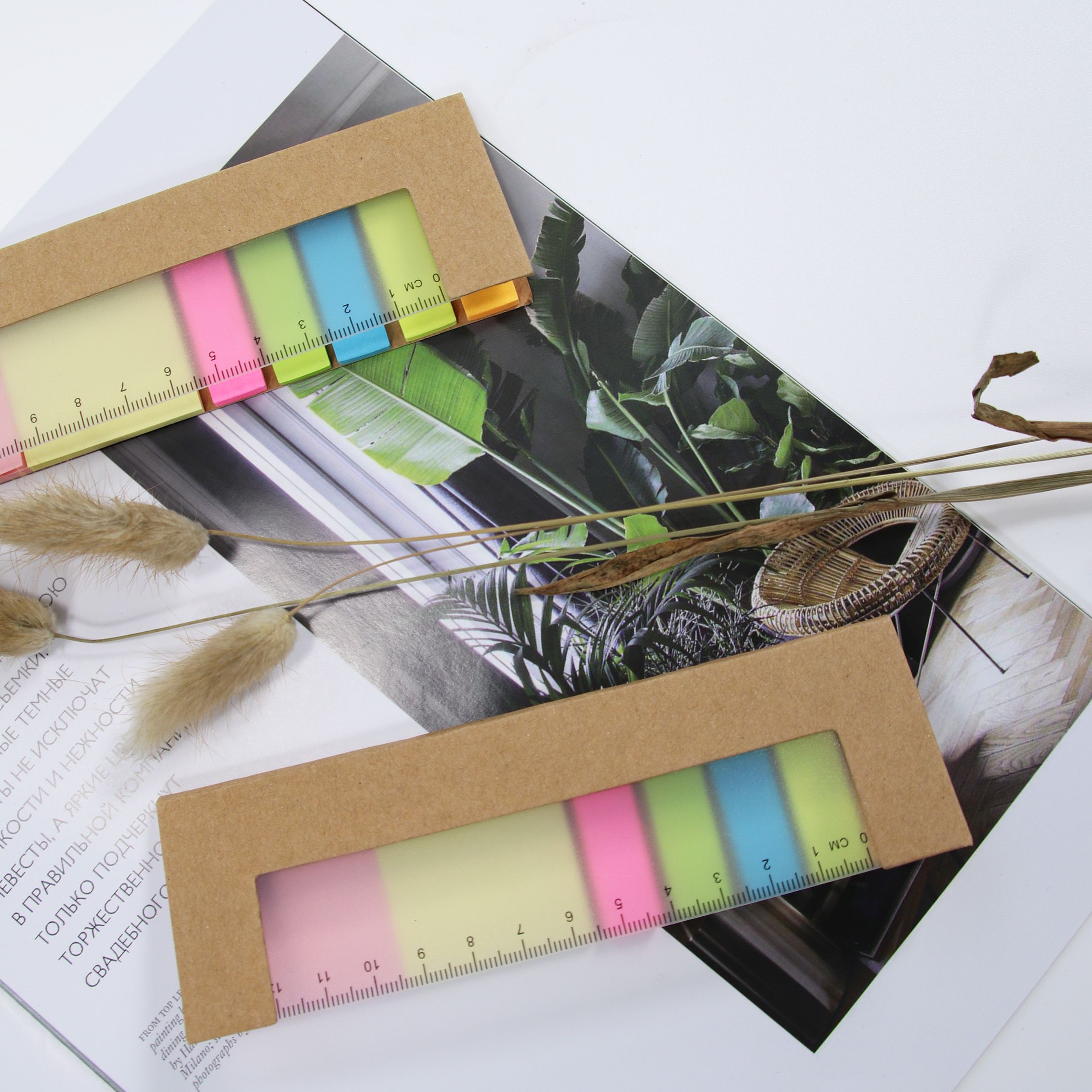 Creative Sticky note Green kraft paper combination sticky note this fluorescent color N times paste advertising post-it notes custom thumbnail
