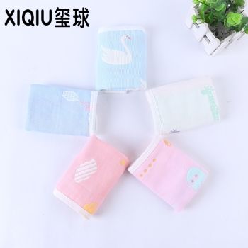 Yiwu offers a wide variety of high-quality small square towels with gauze edges and hooks, including children's square towels and seal ball towels details Picture