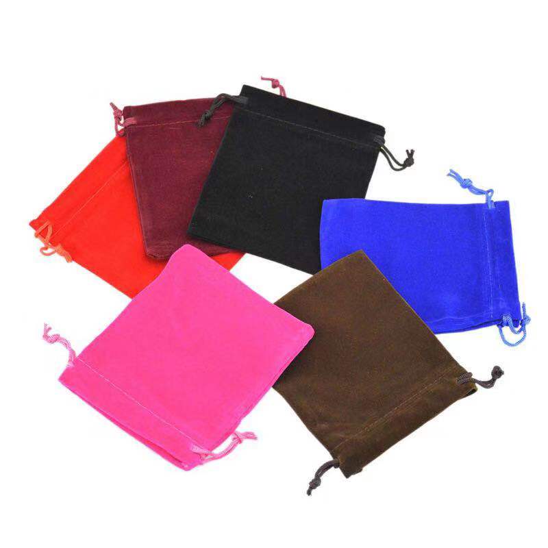单面北极绒饰品绒布袋手机包束口首饰包装袋子眼镜收纳小礼品袋多色可选