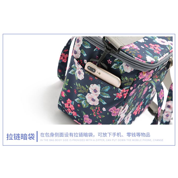 SANNE保温袋PEVA防水午餐包 手提简约折叠户外野餐包母乳保鲜冰包详情图10