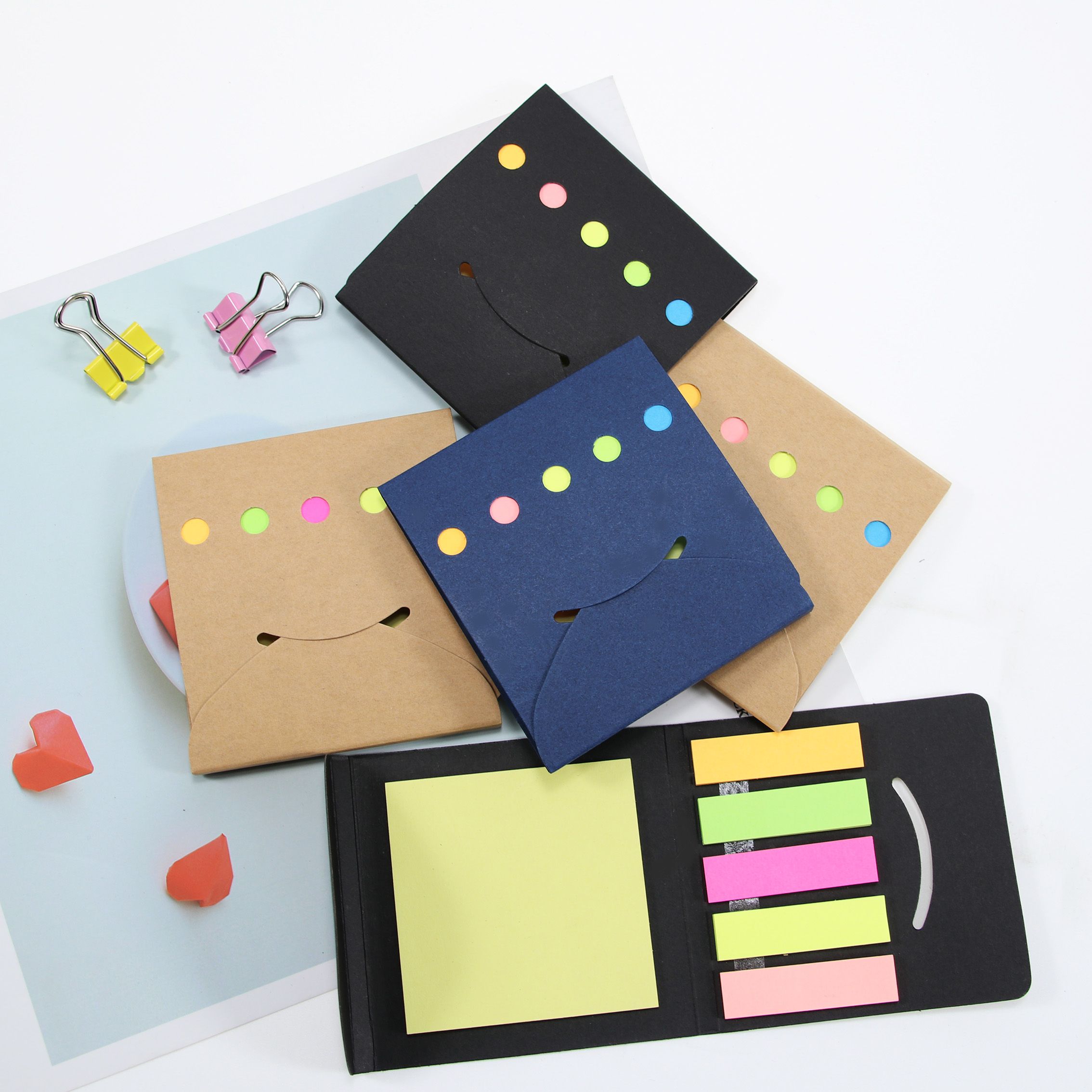 Cross-boundary kraft paper post-it note mini N times Post Environmental combination post-it note book customization thumbnail