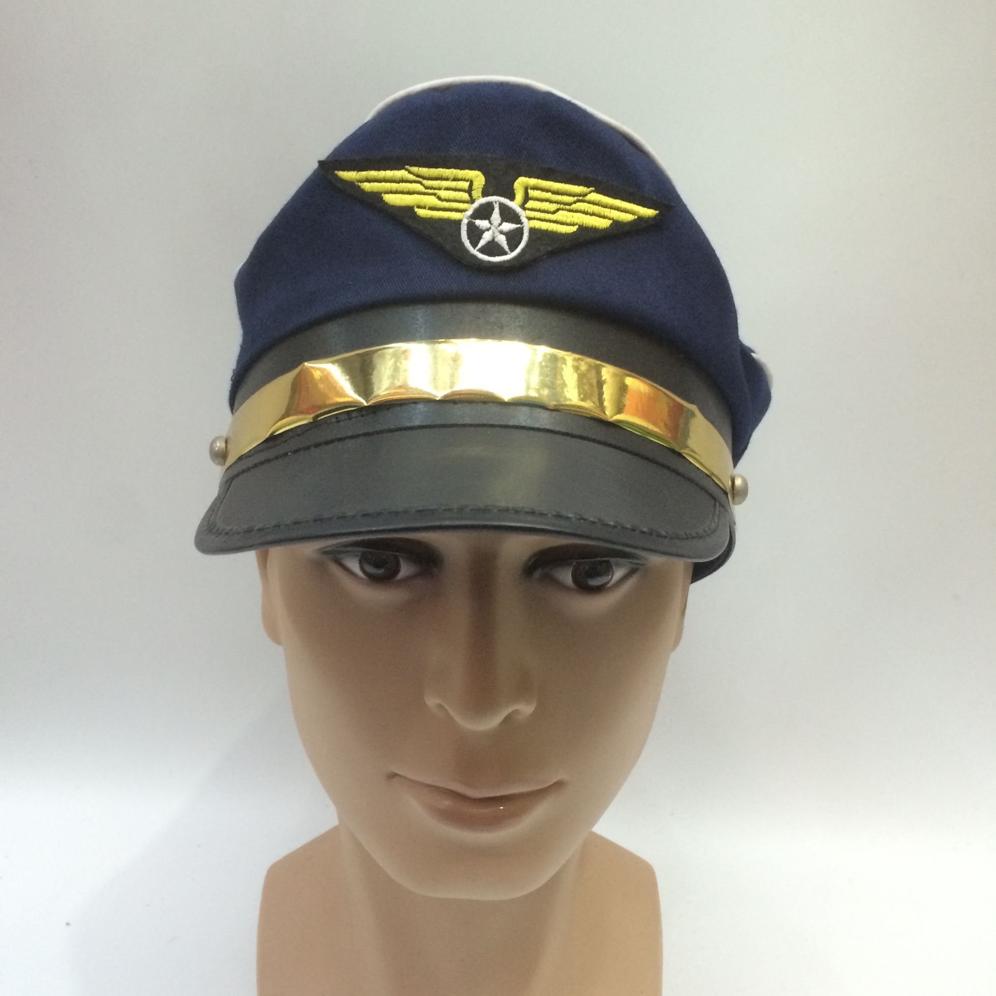 Qianfang festival hats, wigs, festival hats, sexy flight attendant hats, performance air force hats, pilot hats 2311