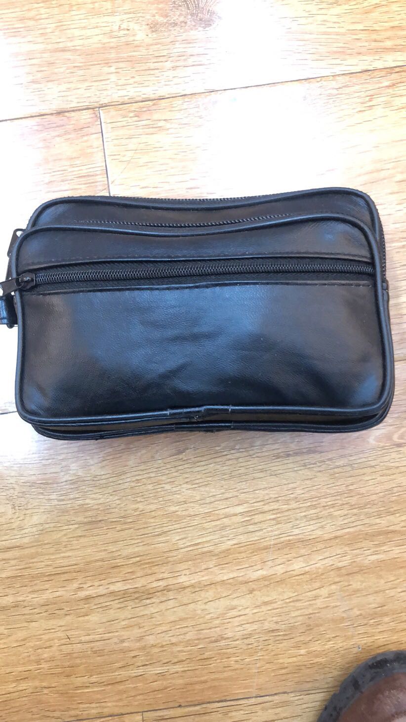 Coin Wallet Black Real Sheepskin Soft Practical Men's Coin Bag Key full figure