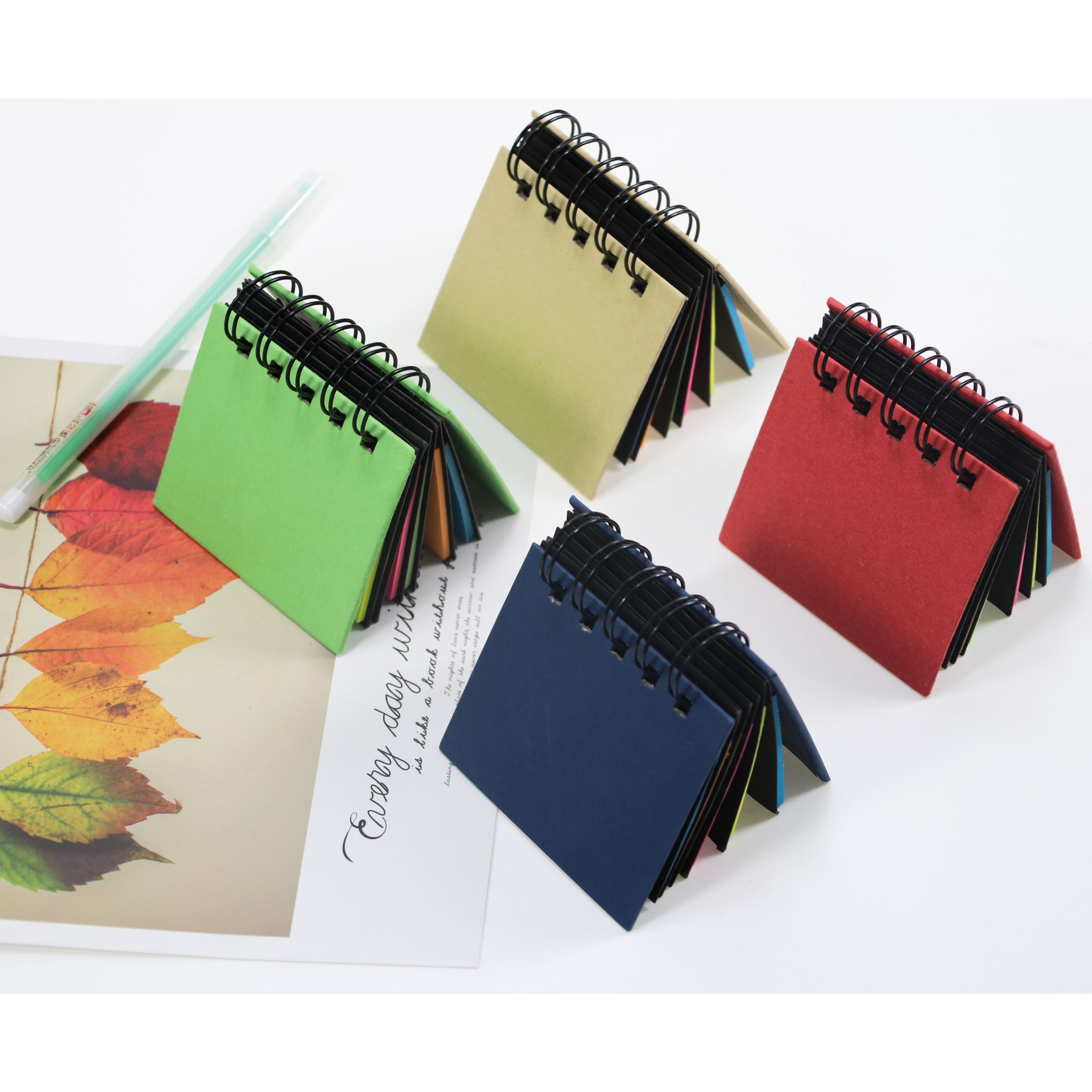 Manufacturers kraft paper sticky note Advertising Gift sticky note This fluorescent color set sticky note combination custom sticky note thumbnail