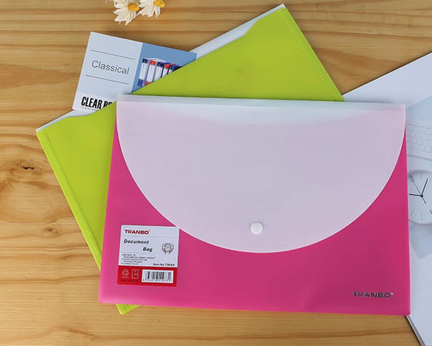Full-standard TRANBO file bag, double-layer student information storage bag detail image 4