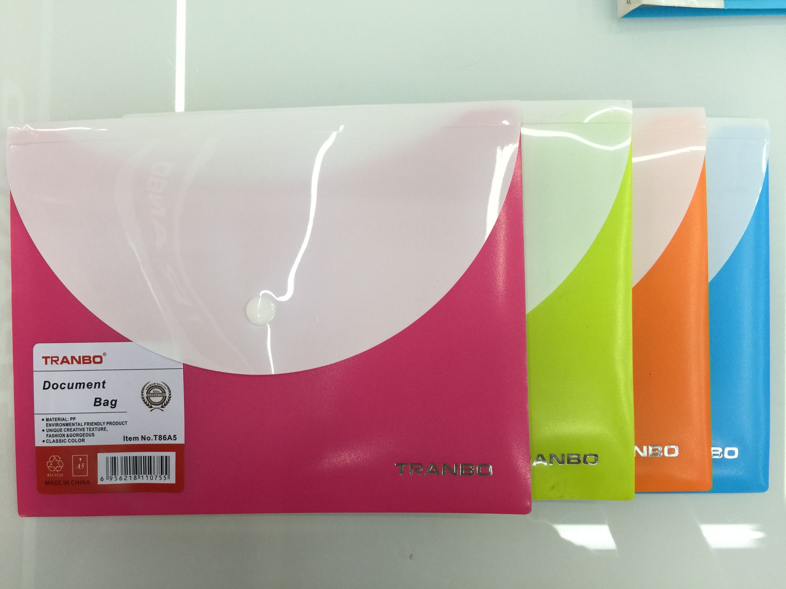 Full-standard TRANBO file bag, double-layer student information storage bag detail image 5