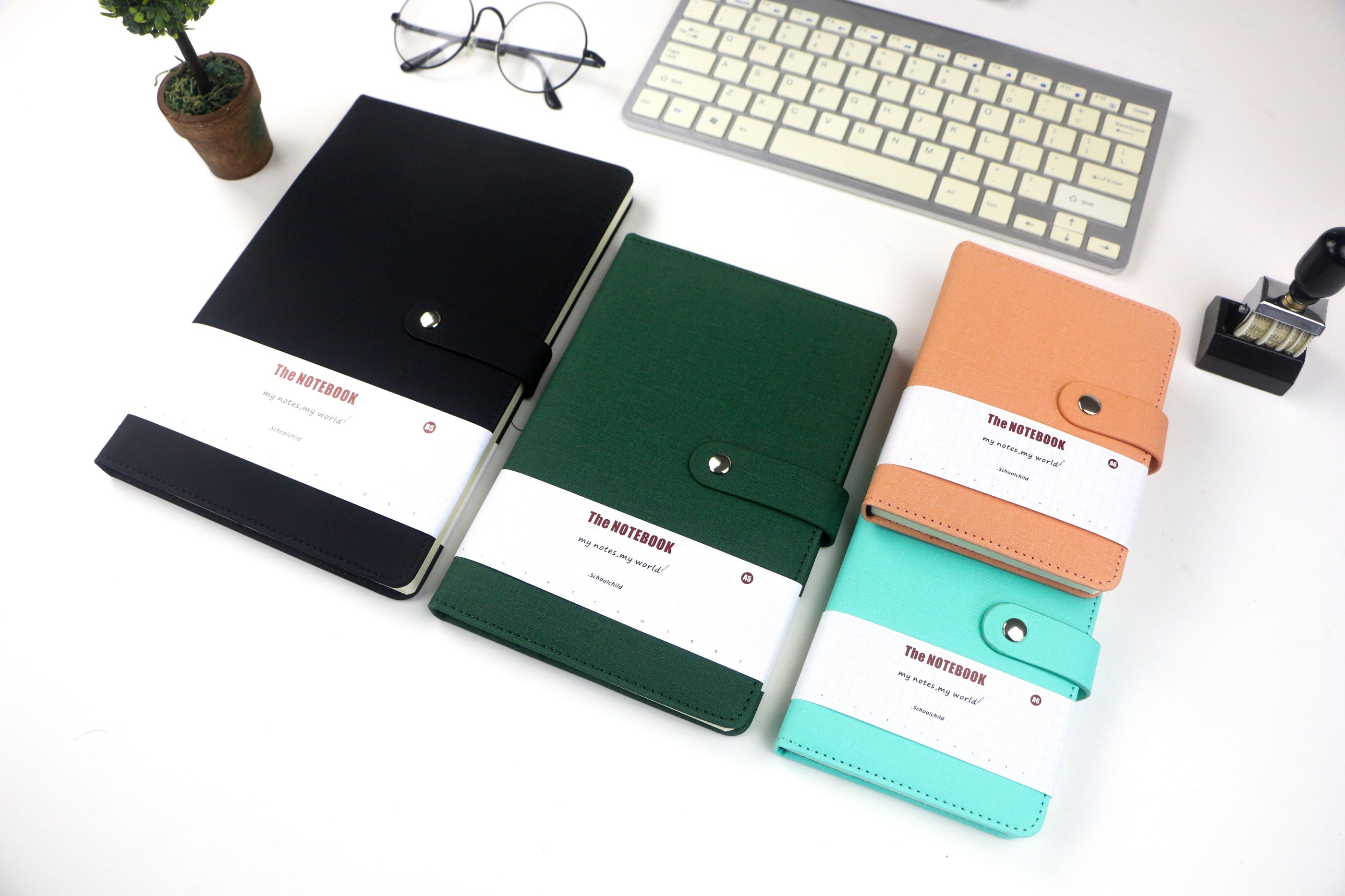 The Pu change color cloth grain notepad with magnetic buckle 🉑 custom logo thumbnail