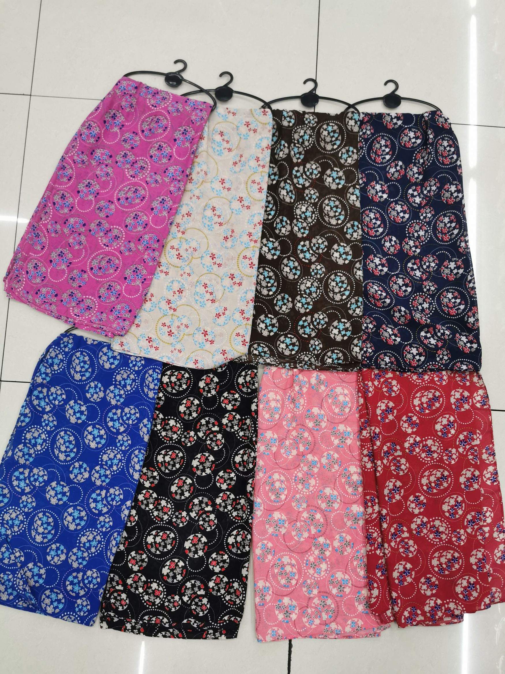 Women's Fashion Muslim Polyester Scarf Printed Scarf 9