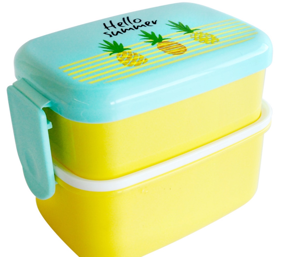 Help More Custom Gift Japanese Children's Lunch Box! 470Ml Double Layer Design No Smell! 90084 Specification drawing