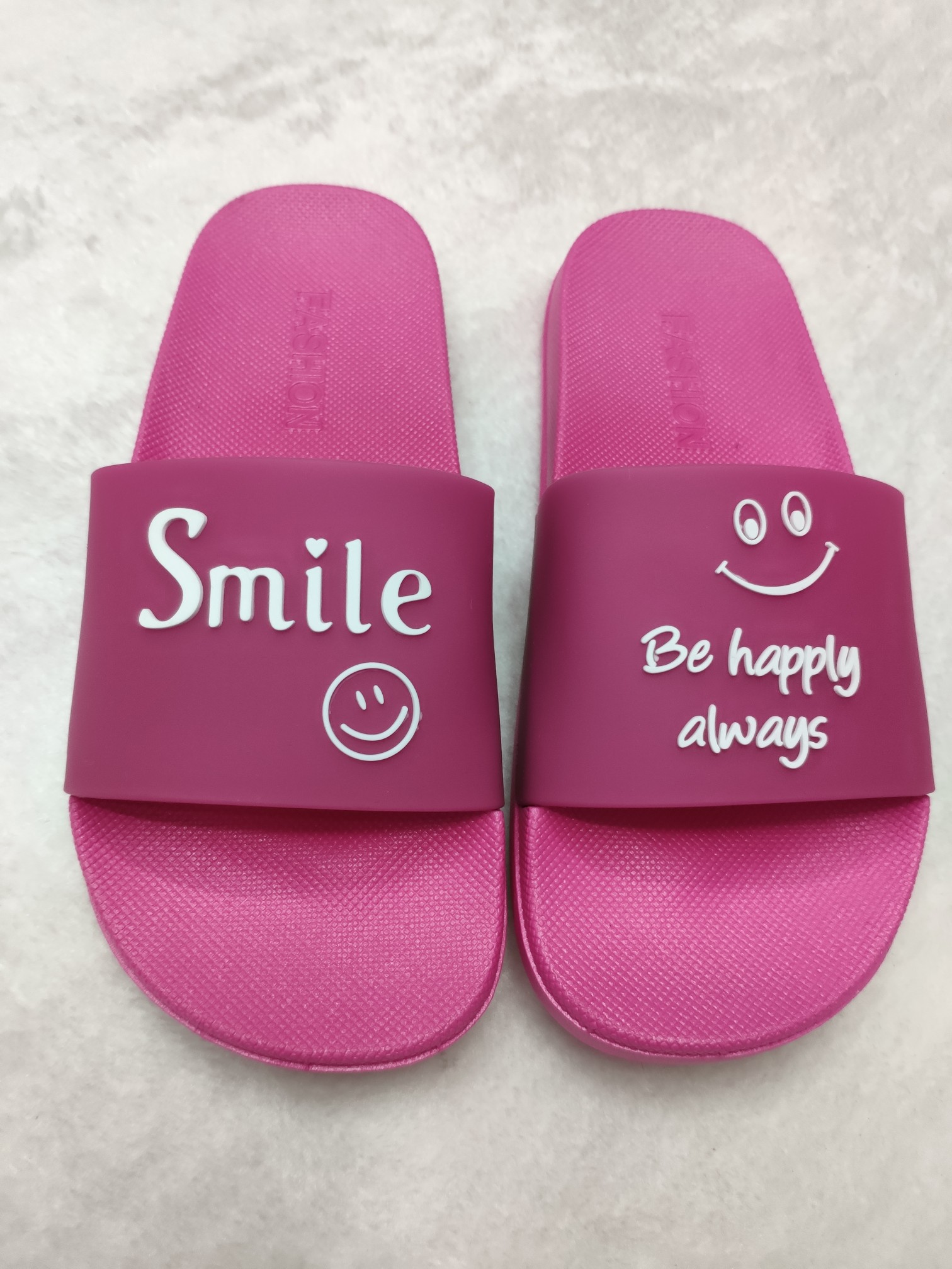 Summer home slippers non-slip smiling face slippers for men and women