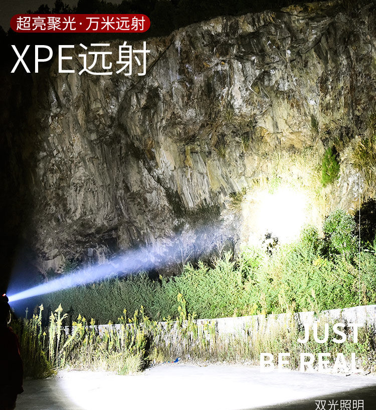 跨境led头灯强光cob头戴式户外夜钓鱼灯磁铁工作灯矿灯防水手电筒详情图6