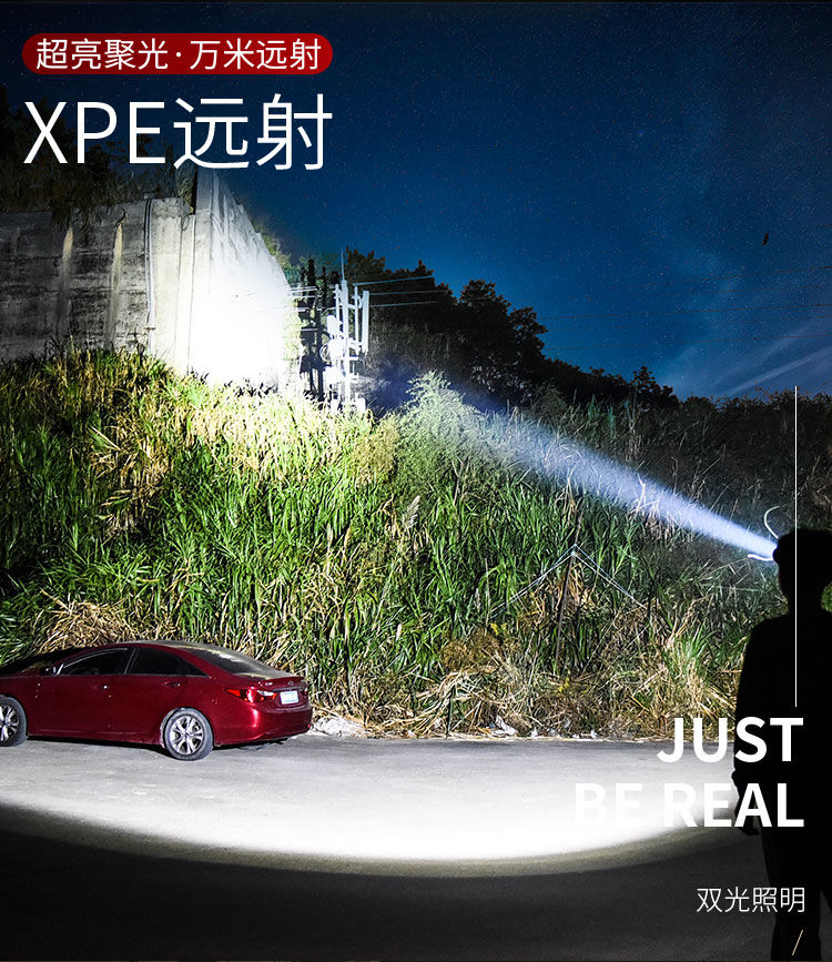 跨境led头灯强光cob头戴式户外夜钓鱼灯磁铁工作灯矿灯防水手电筒详情图5