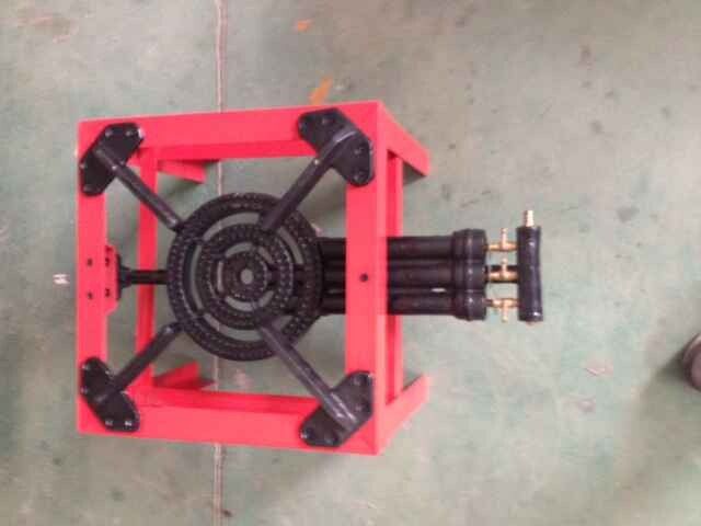 Red square multi-tube camping stove thumbnail