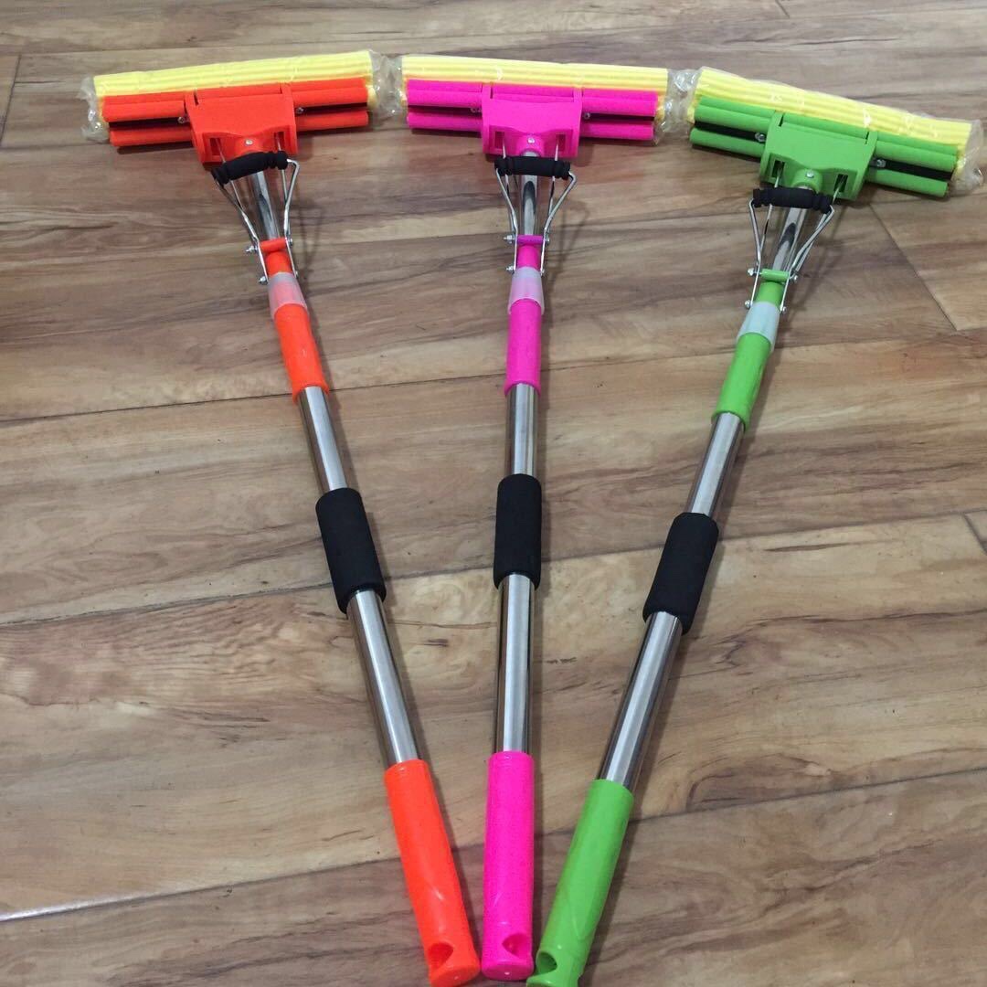 Rubber cotton mop retractable stainless steel rod iron mop thumbnail