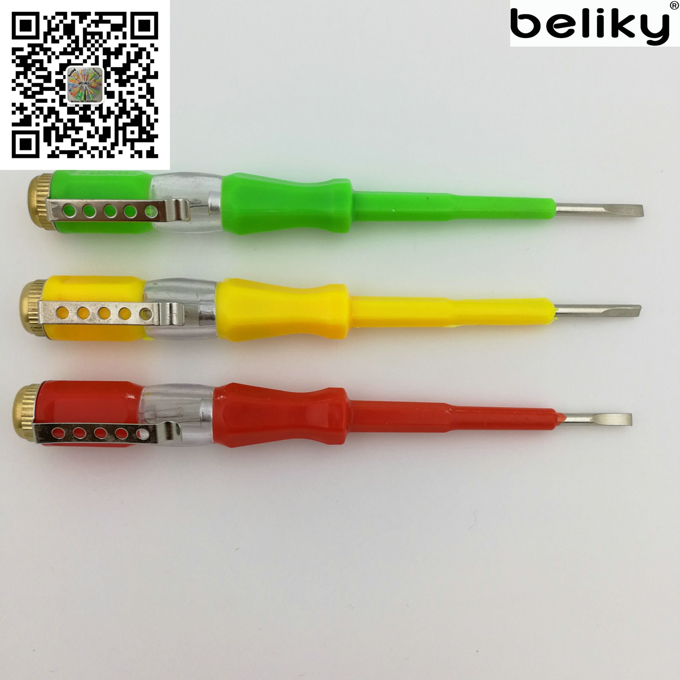 铜帽30PC试电笔展示盒日式测电笔