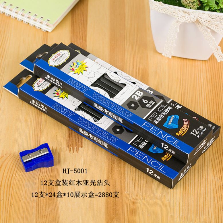 Yiwu lápiz de buena carga lápiz de estudiante 2B lápiz de oficina 12 piezas en la caja HJ5001 details Picture