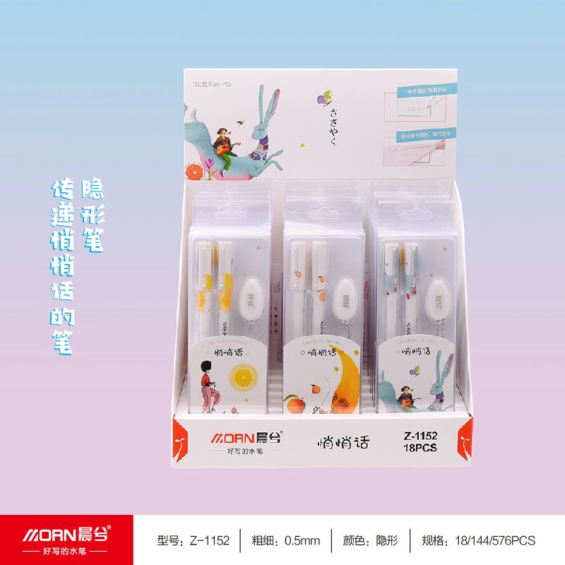 Yiwu Selection morning stationery creative neutral invisible pen to see light word transmission whisper with a small night light on the pen thumbnail
