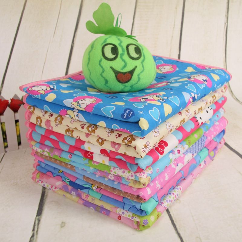 Colored cotton urine isolation pad fabric waterproof baby mattress 70*90 elderly care pad Item Picture