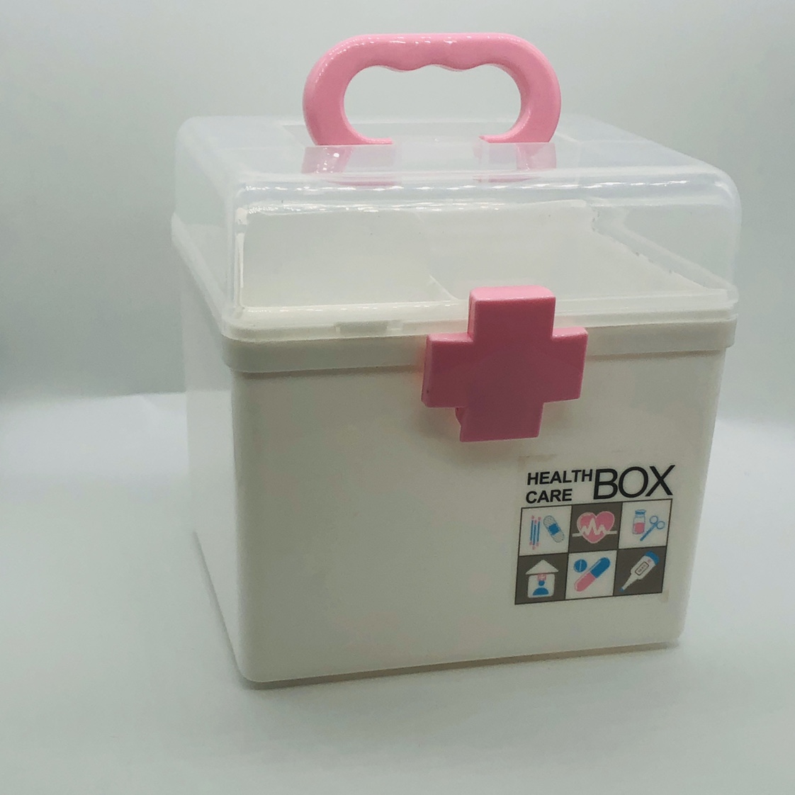 方形家庭医药箱储物箱，带手提，质量好！整件批发