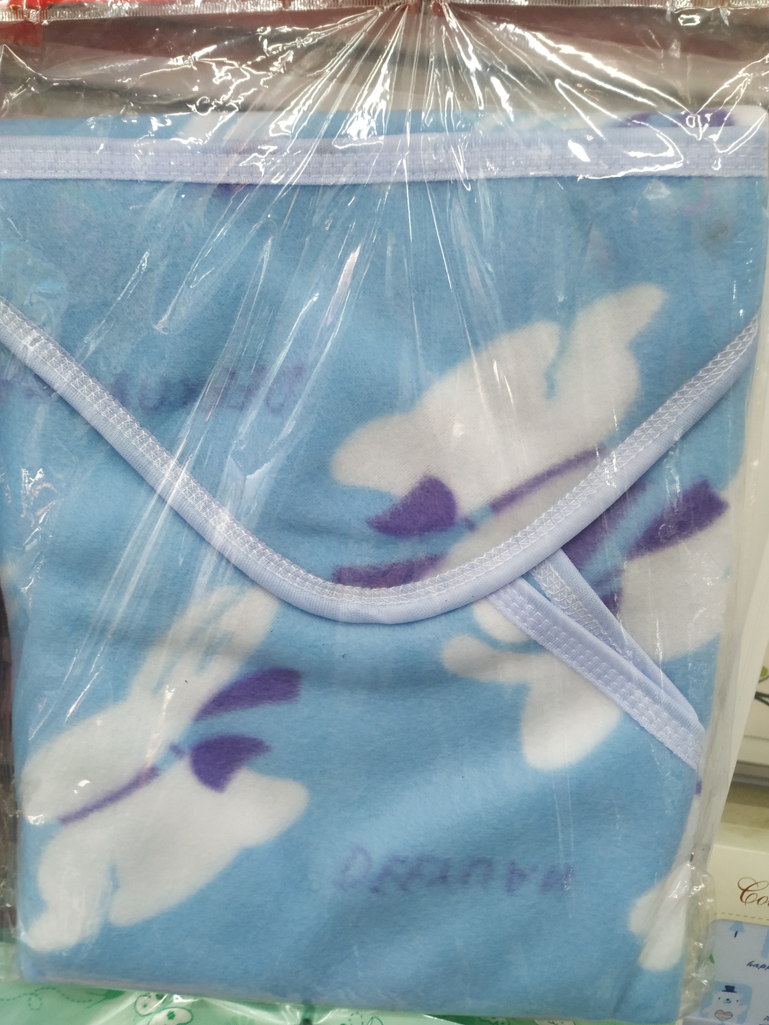 婴儿包被，印花包被，双面绒包被，质感柔软舒适，价位低廉，厂家直销尺寸75*75，可来样定做