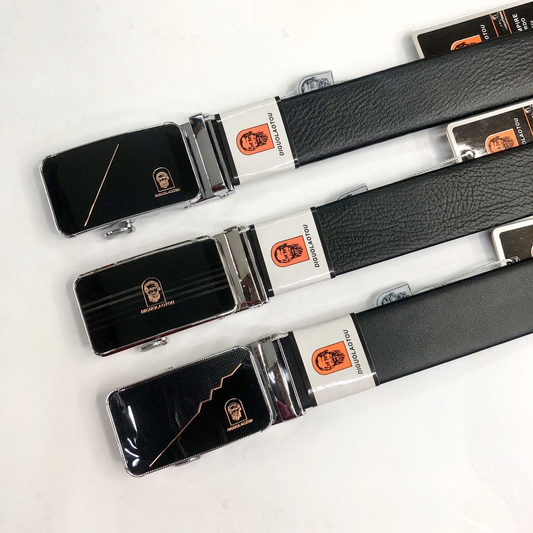 Yiwu Selection a surrogate hair Empire old man 4.0 film buckle alloy buckle scratch-resistant microfiber belt belt for men thumbnail