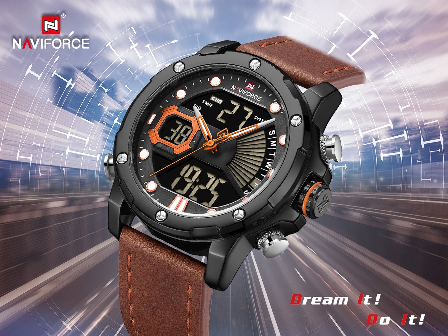 AVIFORCE/ Linxiang 9172 Men's Watch Waterproof quartz belt sport electronic watch men's watch undefined