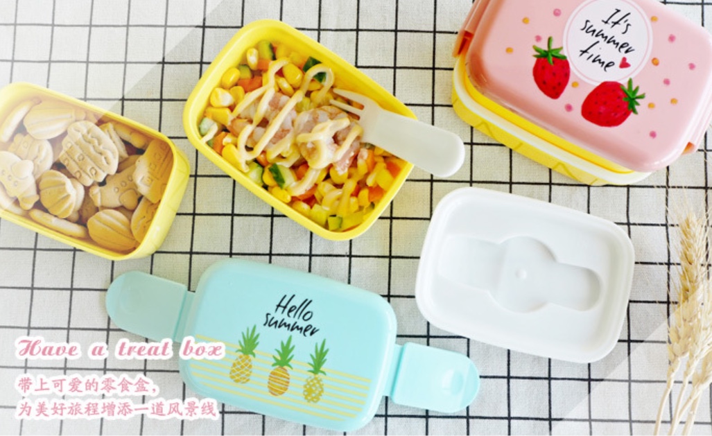 Help More Custom Gift Japanese Children's Lunch Box! 470Ml Double Layer Design No Smell! 90084 details Picture
