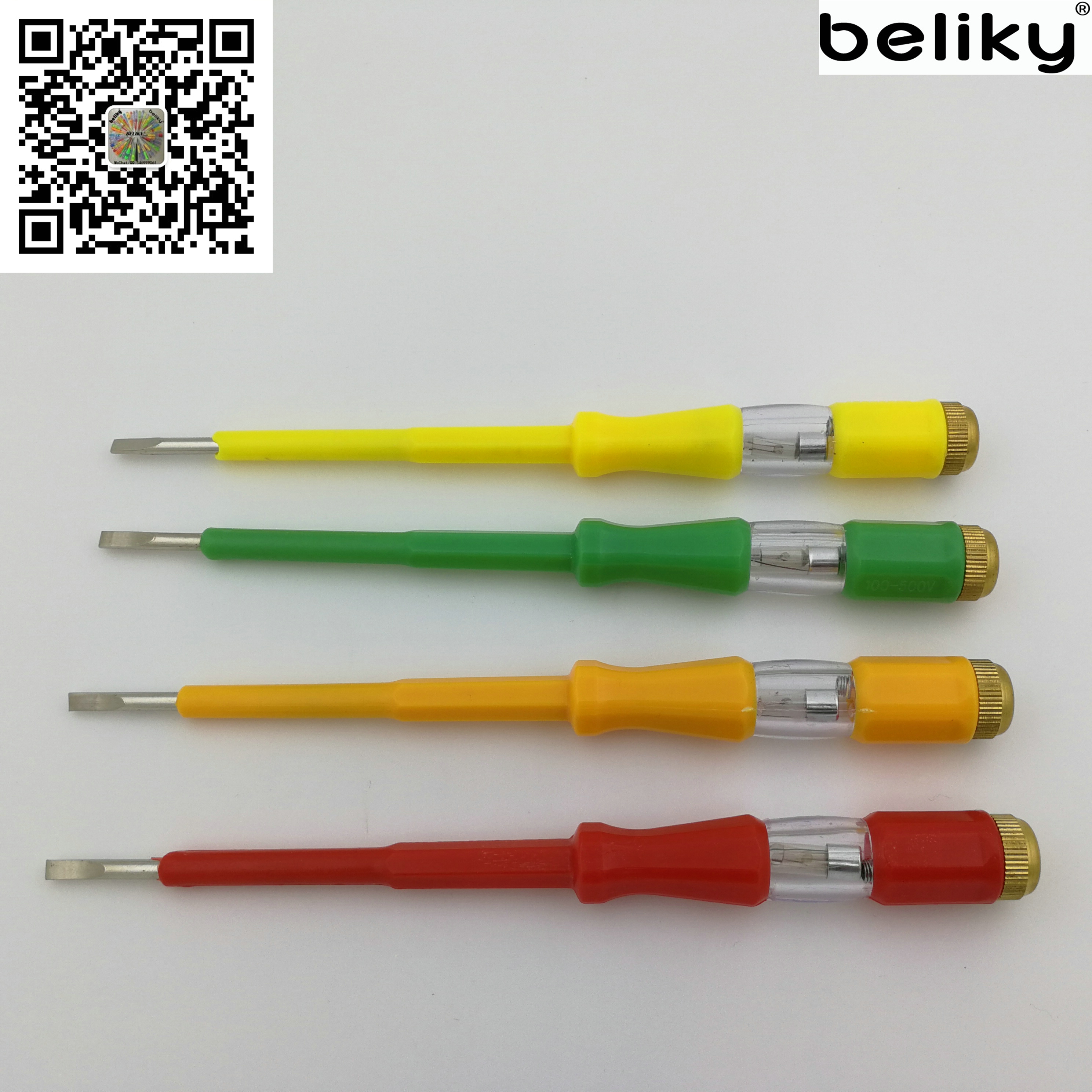 铜帽30PC试电笔展示盒日式A689测电笔详情图3