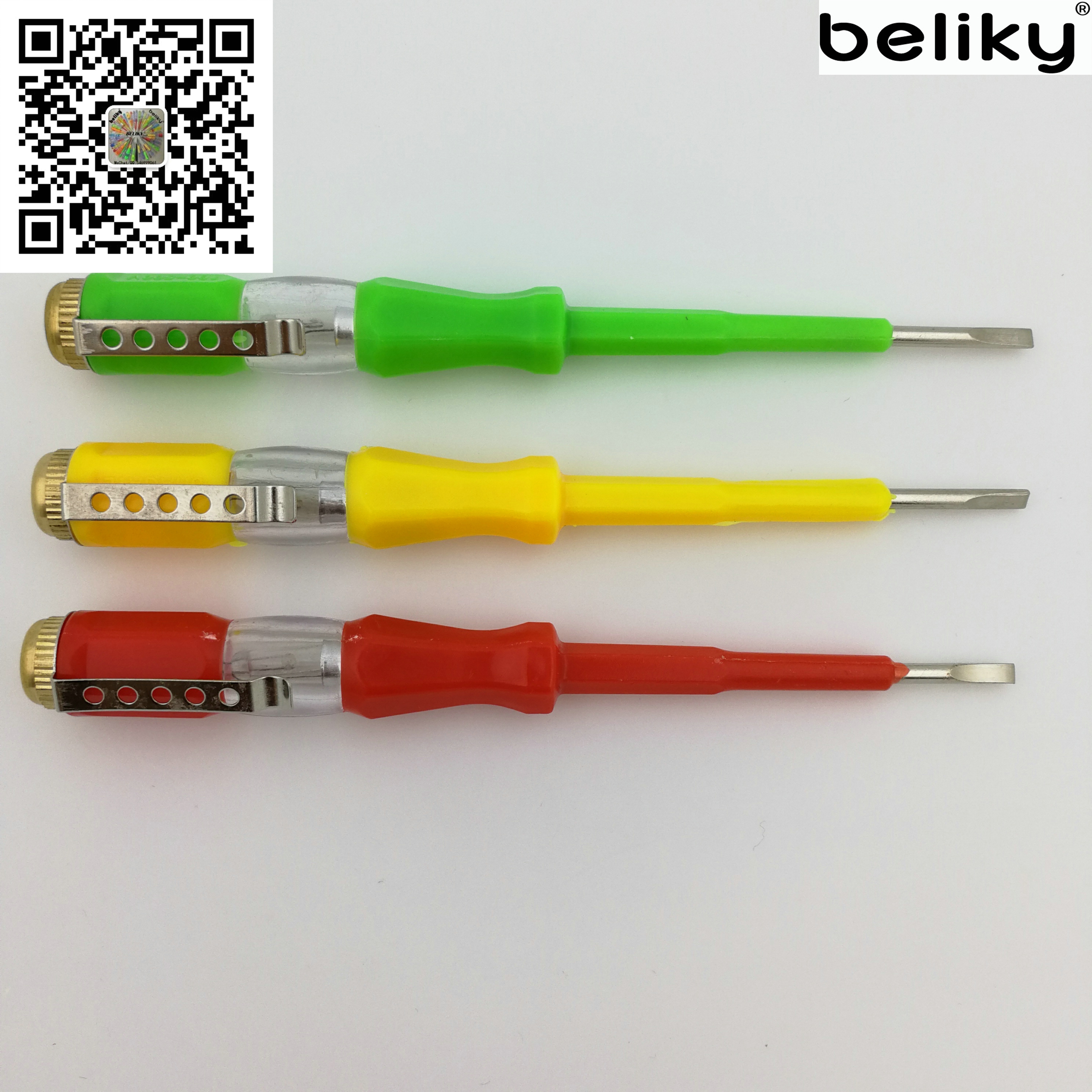 铜帽30PC试电笔展示盒日式测电笔详情2