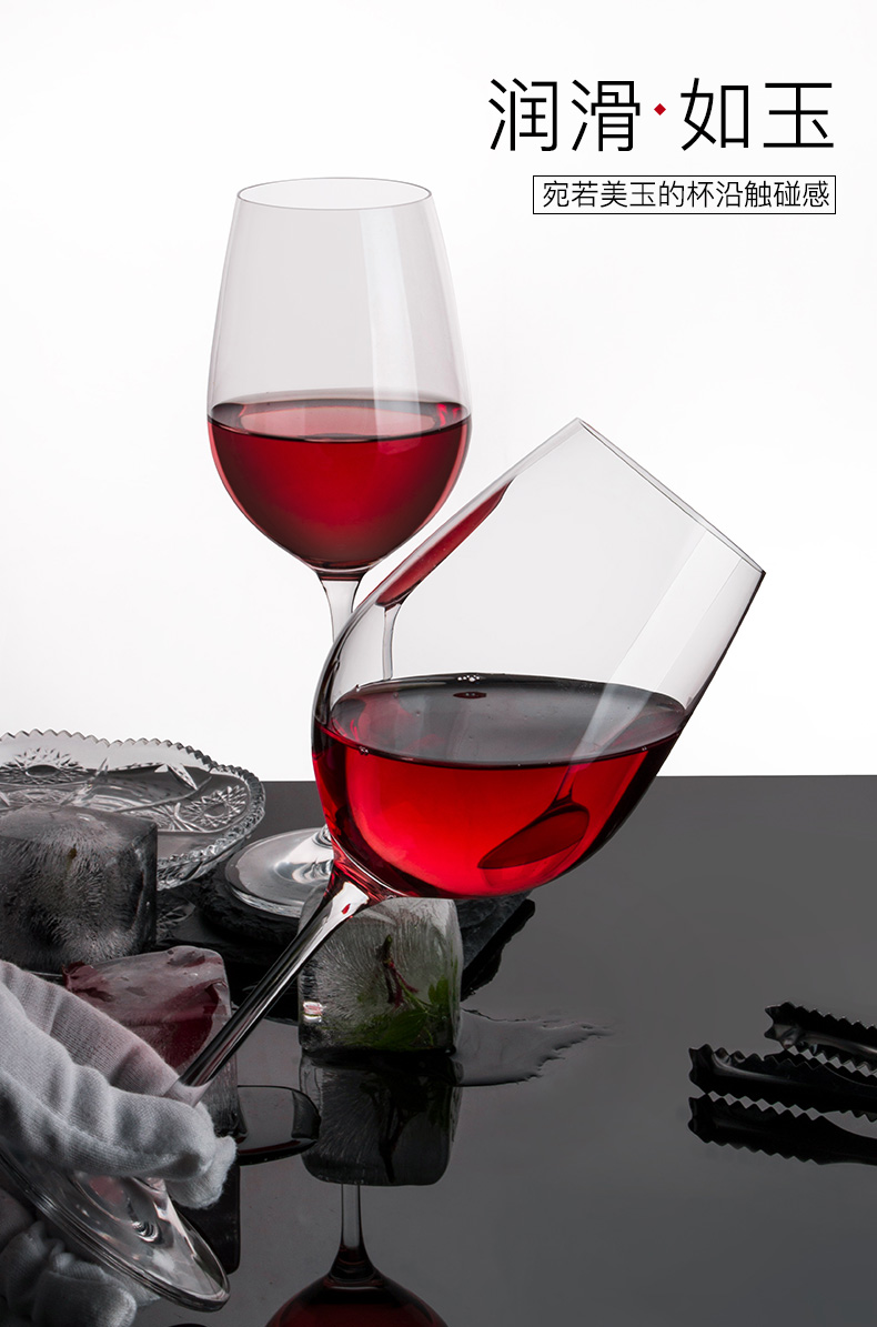 Bohemia Crystalex Czech imported lead-free crystal glass wine glass 40729/350 pic 3