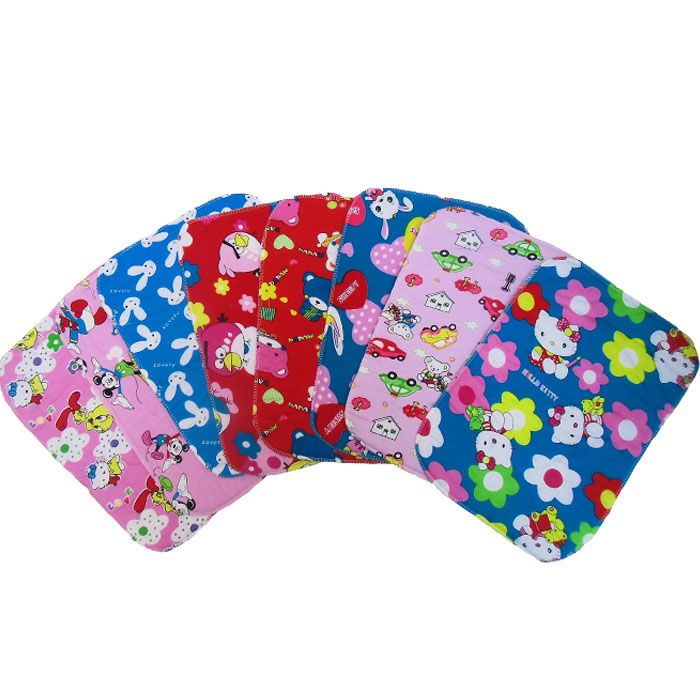 Colored cotton urine isolation pad fabric waterproof baby mattress 70*90 elderly care pad Specification image