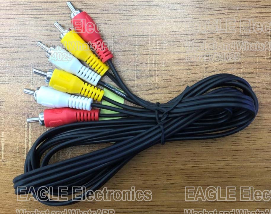 音视频线6头线AV cable 3RCA-3RCA