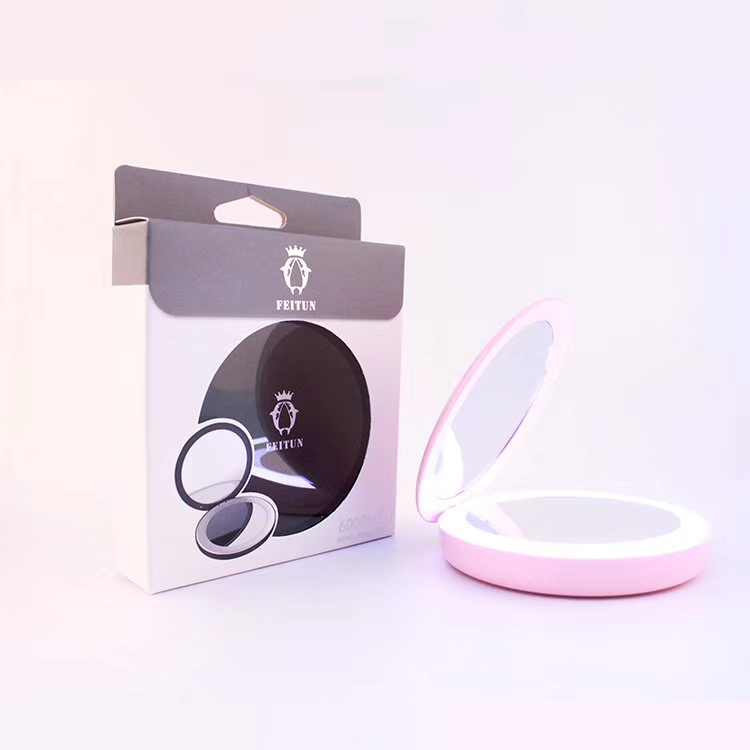 The FEITUN Flying Dolphin cosmetic mirror moves the power source