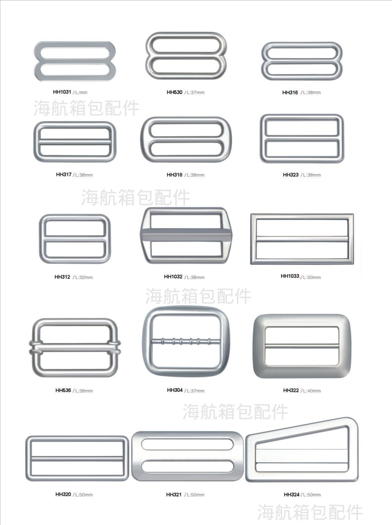 Hna Luggage Accessories Zinc Alloy Triangle Buckle Day Buckle D Buckle Shaped Ring Quality Assurance Factory Direct Sales Application Scenario