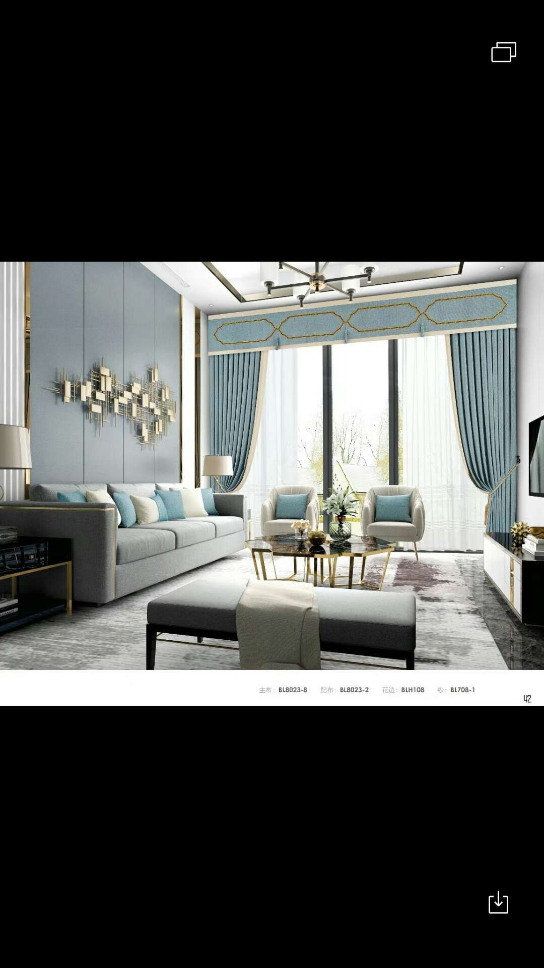 Fully blackout twill modern Chinese-style high-end curtains undefined