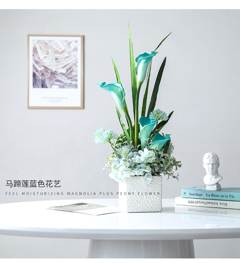 Yiwu buena carga simulación de flores traje de calla flores decorativas flores en seda montaje suave modelo de casa artículos detail image 4