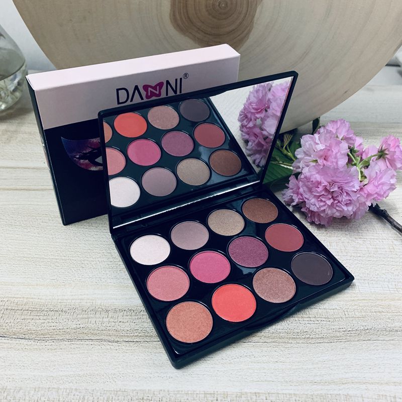 厂家直销 DANNI 丹妮I炫彩魅惑12色眼影 防水不晕妆 哑光 高光详情图5