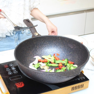Livingart Korean tourmaline Non-stick Pan, 30cm color box details Picture