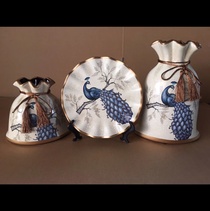 Ceramic vase three - piece gift box is suitable for hotel furniture