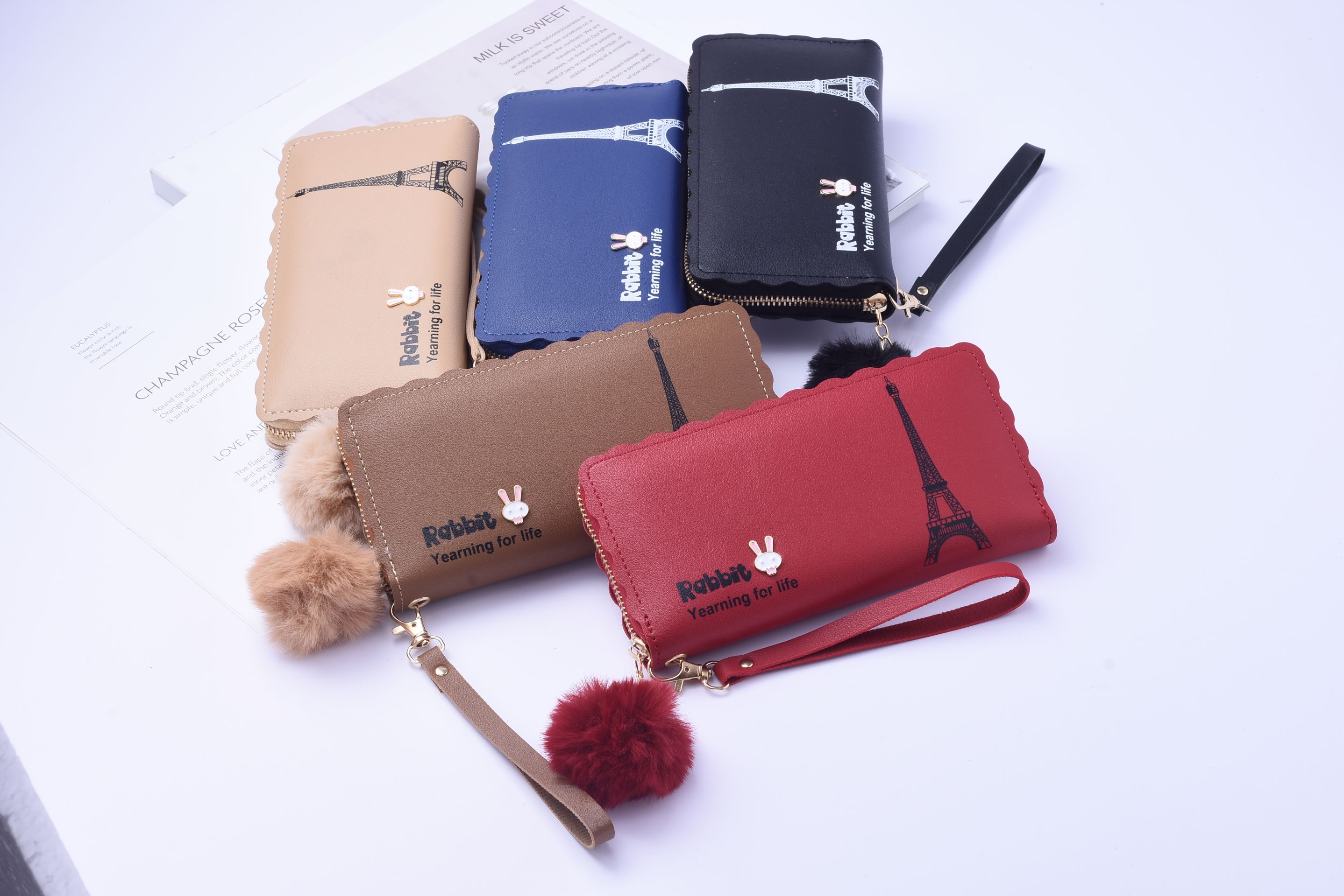 2020 new women's purse simple fashion long zipper mobile phone bag Korean version versatile popular hand bag thumbnail