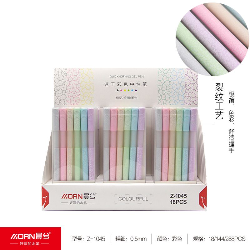 Yiwu Selection Morning stationery creative neutral pen set South Korea Ins crack high-gloss color hand ledger pen ink pen thumbnail