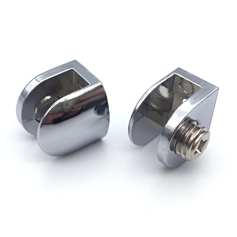 义乌好货 弧形玻璃夹尖形夹玻璃夹平面夹玻璃层板夹酒柜夹展示架产品图