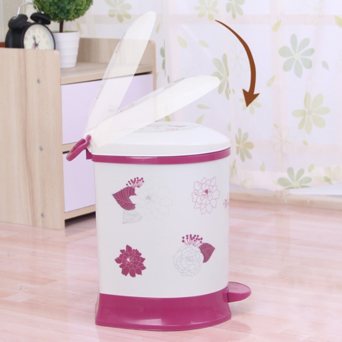 Foot-operated automatic descent trash can Application Scenario