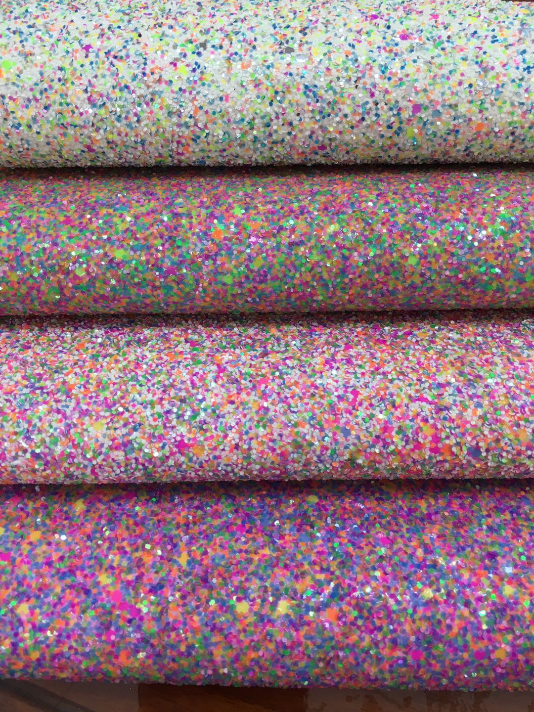 Venta directa de fábrica al por mayor y al por menor meteor fantasma color flash cuero de cebolla de oro cuero de glitter cuero de equipaje detail image 1