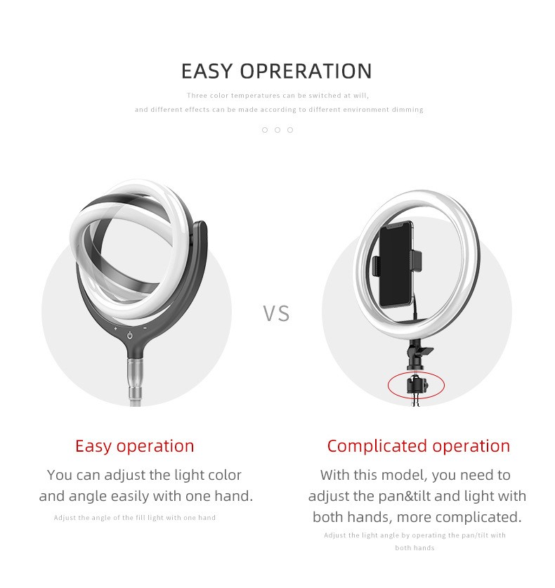 new private mode 30cm fill light with 1.7m stand详情图8