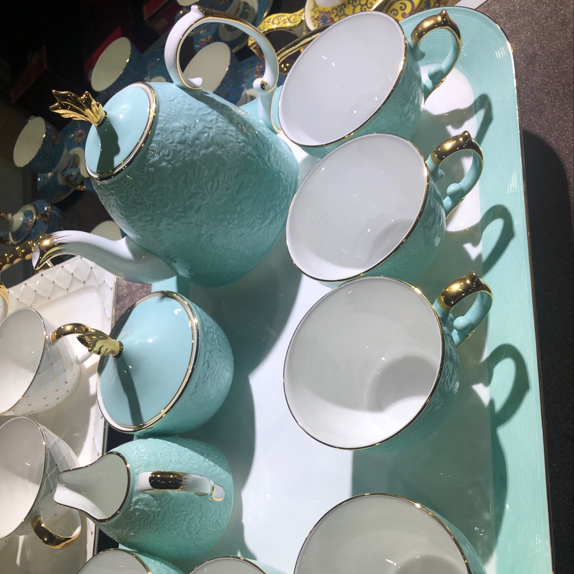 goto Blue Tea Set Overall Appearance