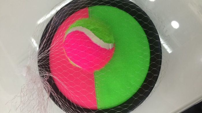 义乌好货 19cm粘粑球接球玩具粘粘球球拍儿童玩具锻炼孩子反应能力增加亲子互动详情4