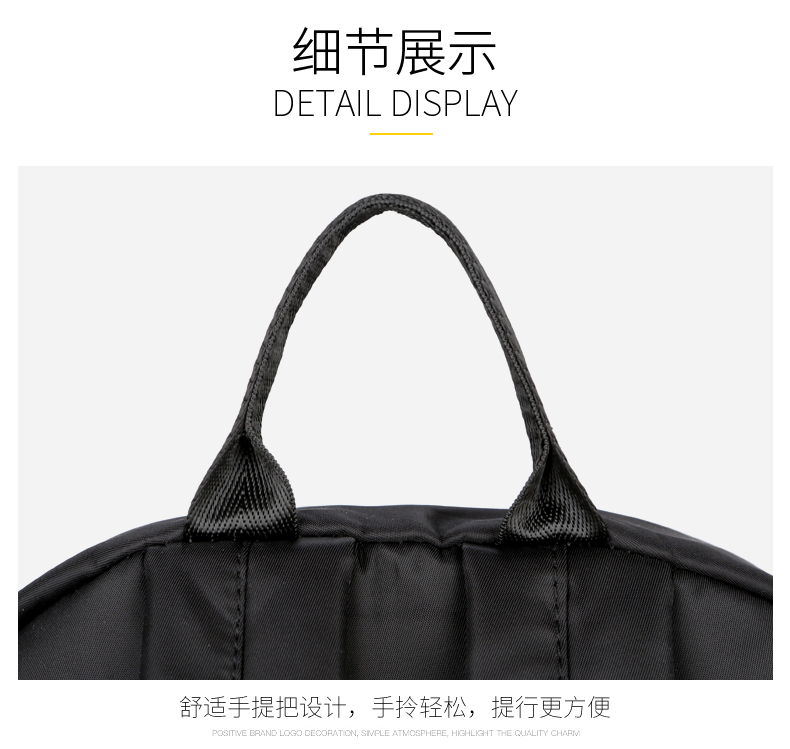 Bobu 2019 New style casual backpack for women, simple and versatile, large-capacity waterproof nylon canvas schoolbag, Korean version for men detail image 4