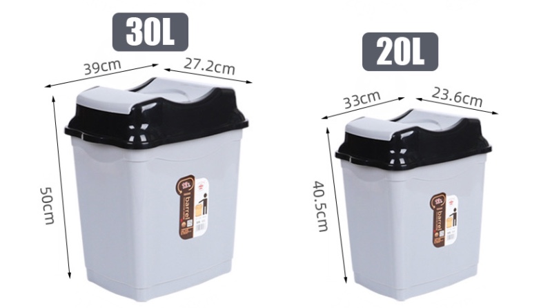 There Are Many Sizes Of Square Trash Cans For Outdoor Household Tables With Shake Lid Item Picture